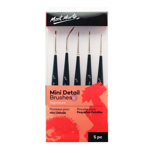 MONT MARTE MINI DETAIL Taklon Brush Set 5pce